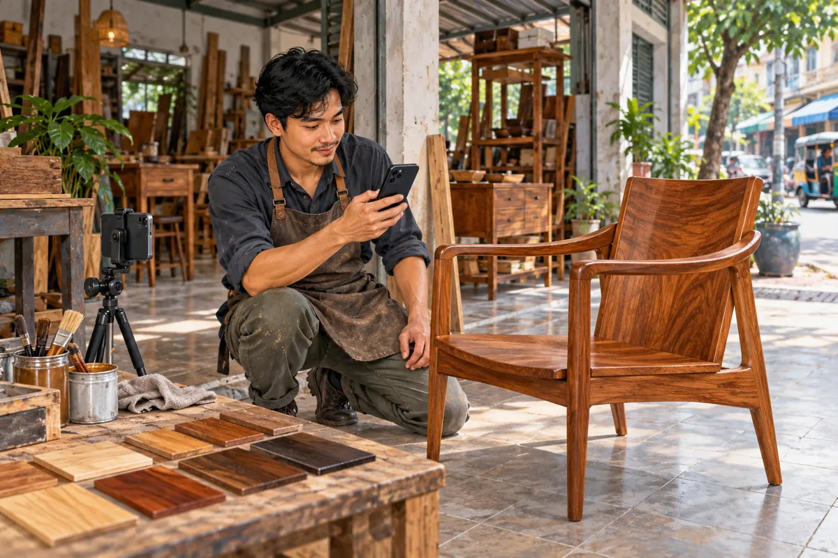 Is Your Workshop Demo Commercial Content? A TikTok Disclosure Workflow for Cambodian Furniture Shops