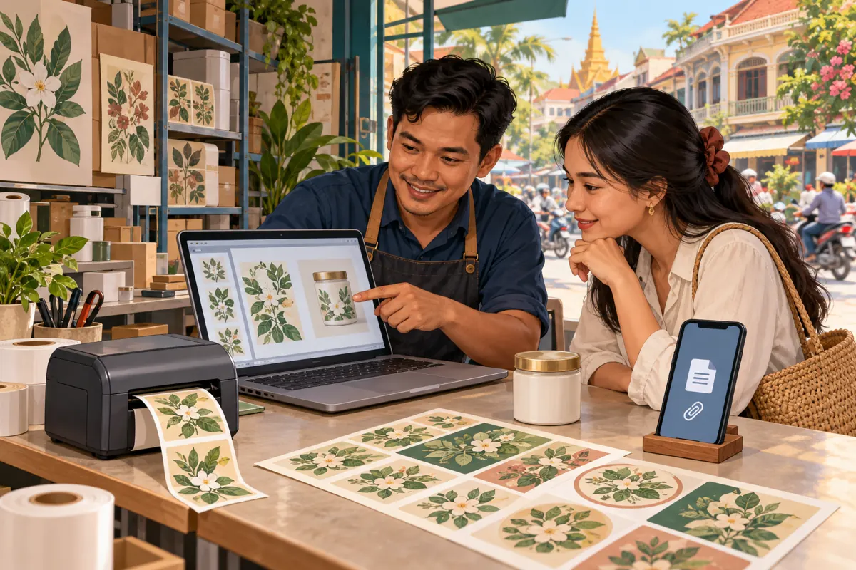 Photo or File? A Telegram Artwork Submission Workflow for Cambodian Label-Printing Shops