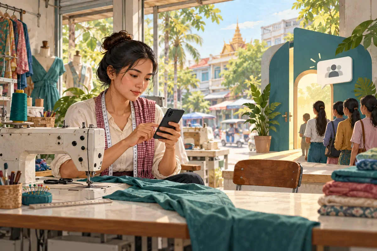Request Sent or Seat Reserved? Telegram Join Approvals for Cambodian Sewing Workshops