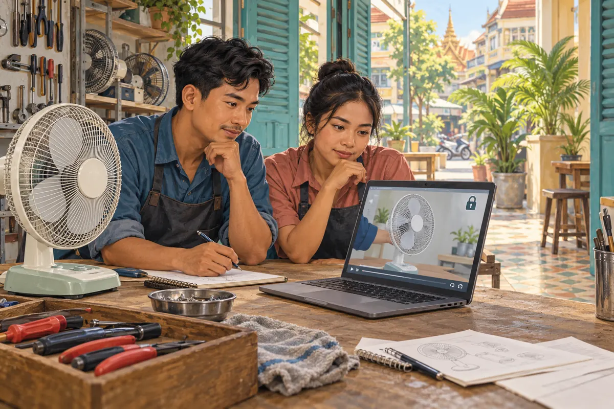Review Link or Public Launch? YouTube Visibility for Cambodian Fan-Repair Workshops