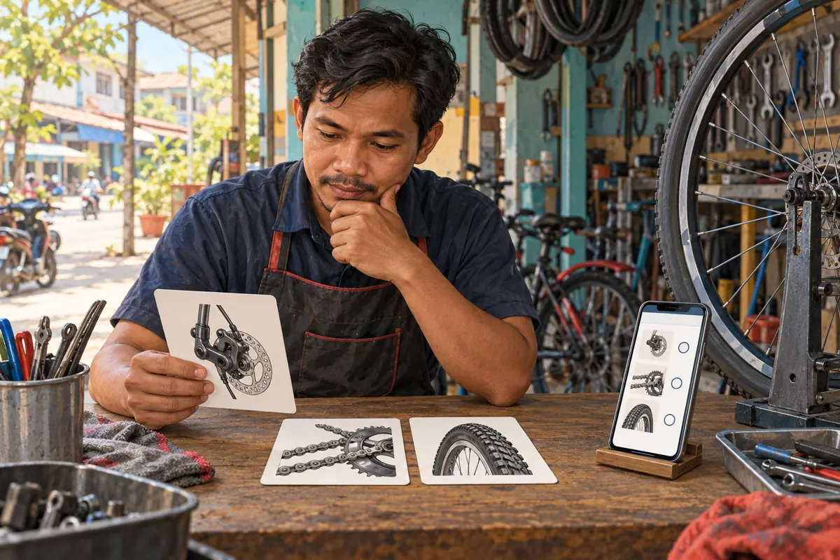 Who Needs the Explanation? Anonymous Telegram Feedback for Cambodian Bicycle-Repair Shops