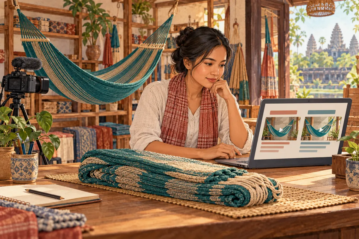 Khmer Demo, English Title? YouTube Translation for Cambodian Hammock Shops