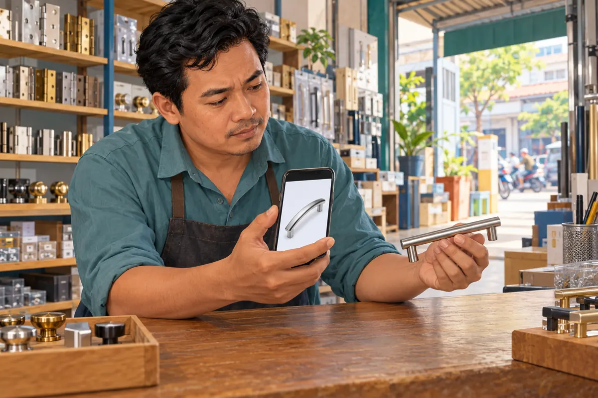Wrong Handle in the Photo? Telegram Media Replacement for Cambodian Hardware Shops