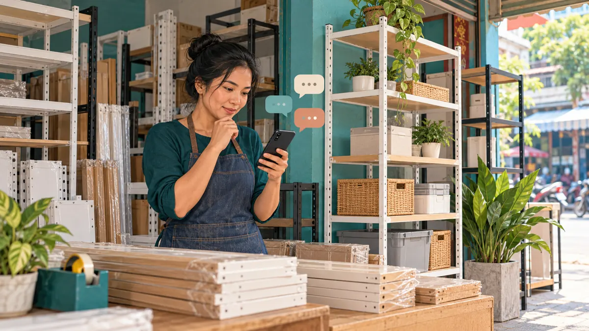 Where Did the Delivery Question Go? Facebook Comment Reviews for Cambodian Shelving Shops